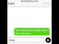 Love story Eren lyric pranks Levi