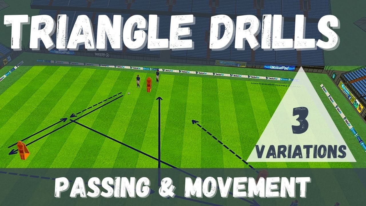 Triangle Drills For Soccer/Football Passing, Movement & Third Man Run