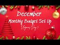 DECEMBER BUDGET SET UP| $14,000