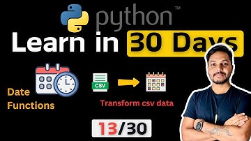 Python for Data Engineers & Data Analysts | Date Functions Beginners to Advance #python #13/30