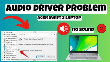 How to Solve Audio Driver Problem Acer Swift 3 Laptop || Fixed