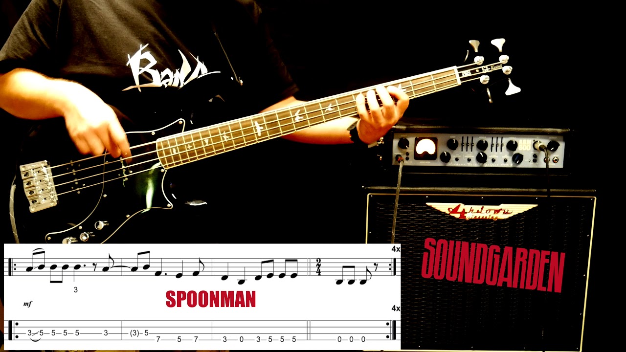 Famous bass licks n. 6 Soundgarden "Spoonman" intro bass riff with