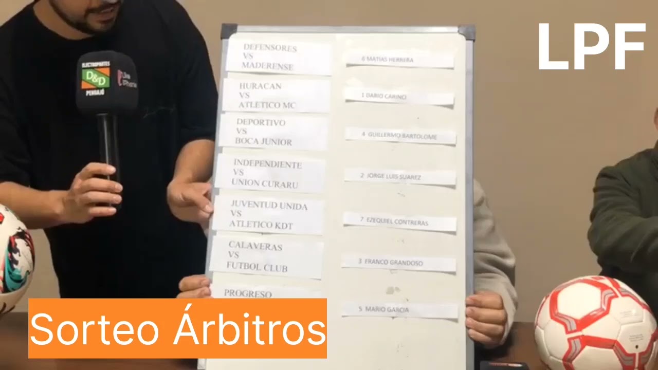 Arbitros. Fecha 13.  Torneo Casimiro Fernández.