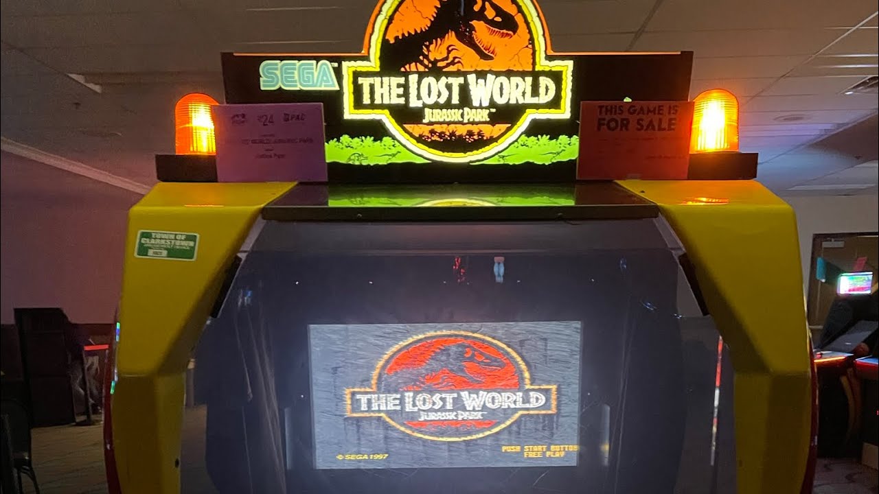 The Lost World: Jurassic Park Deluxe Arcade Sega 1997 - YouTube