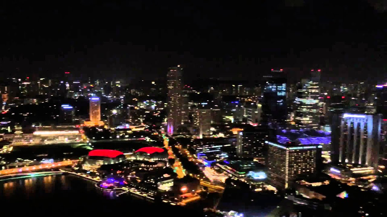 シンガポール 夜景 マリーナベイサンズ Youtube