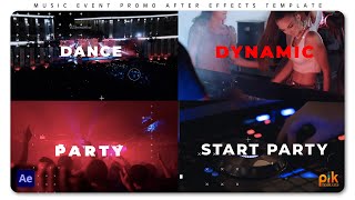 Music Event Promo - Free After Effects Template | Pik Templates