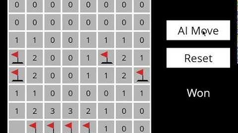 CS50’s Introduction to Artificial Intelligence with Python: Minesweeper Project Demo