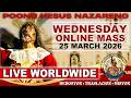 Quiapo Church Live Mass Today • 25 March  2026 • WEDNESDAY