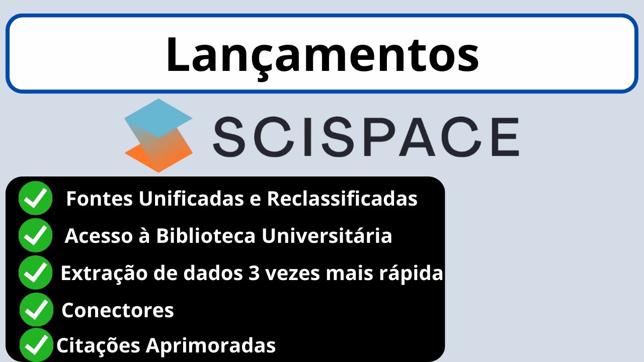 Veja as novidades do SciSpace: novas funcionalidades de IA para Pesquisa Científica