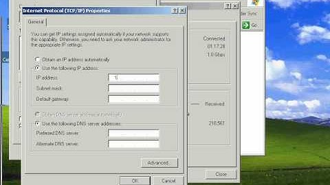 How put Static IP Windows XP