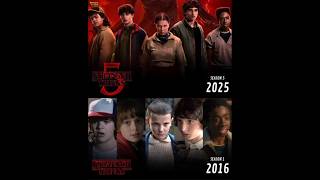Stranger Things Cast Then vs Now Comparison (2016-2025) #strangerthings #shorts