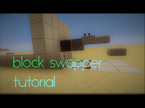 Block Swapper in a Wall Redstone Tutorial | Minecraft 1.15.2