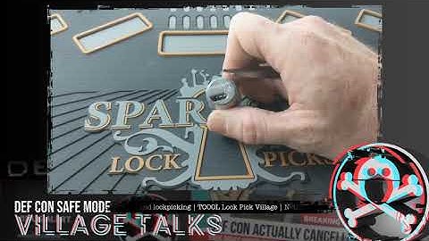 Intro to high security locks and lockpicking | TOOOL Lock Pick Village | DEFCON Safe Mode