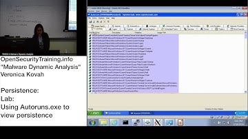 Dynamic Malware Analysis D1P15 Persistence Lab Using Autoruns