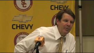 Tim Floyd talks about USC's DeMar DeRozan's growth