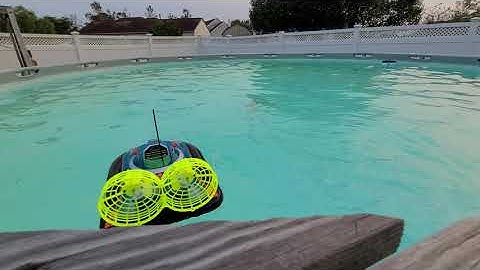 Taiyo Edge Hovercraft running 3s 11.1v Lipo and Airtronics 2.4g Radio