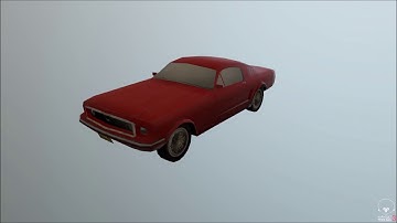 1960s Ford Mustang (3D Model) (Version 2)