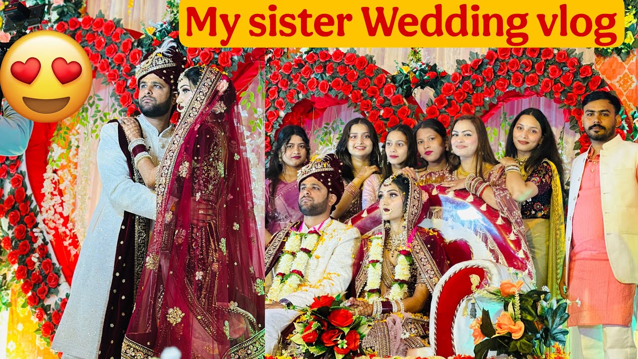 Dulhan की Grand Entry🥳🥰My Sister Wedding Vlog🥰Indian Wedding Day @PriyaDeepVlog