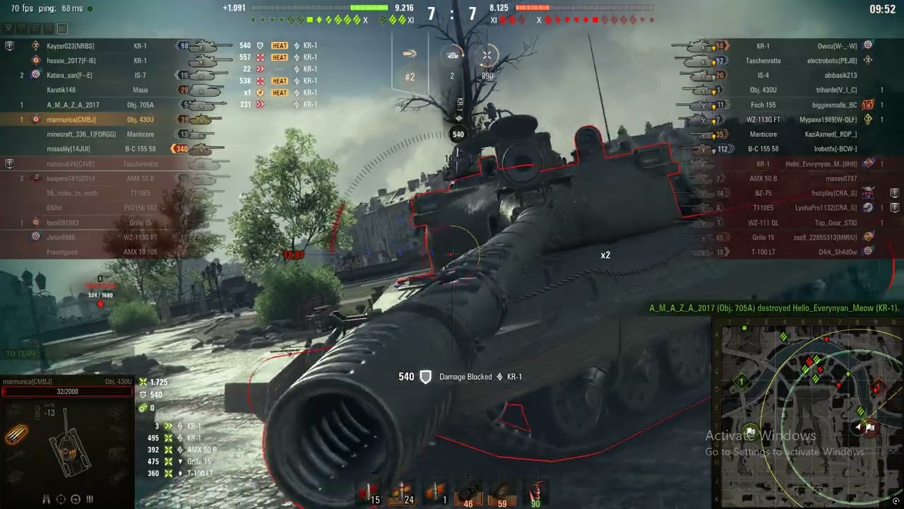 Obj 430U 2.2K DMG Victory (DRG WoT Gameplay) World of Tanks