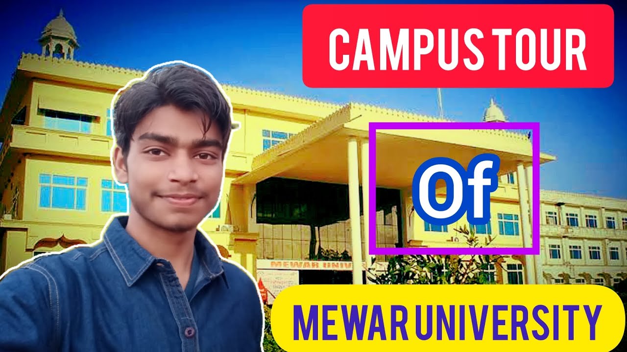Campus tour of Mewar university in Rajasthan.राजस्थान में मेवाड़ विश्वविद्यालय का कैम्पस दौरा।