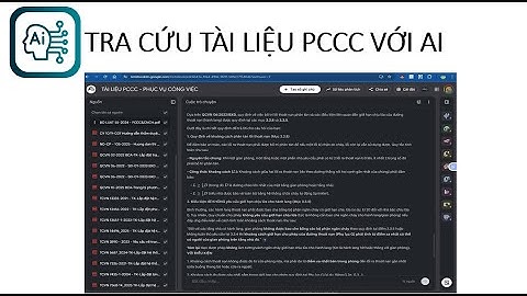 Tra cứu tài liệu PCCC nhanh chóng bằng AI