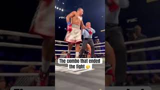 This angle of David Benavidez's finish of Zurdo Ramirez  😳