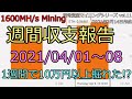 【1163 USD/week mining】約1600MH/sでの実際の1週間の収益を公開 ｜ 暗号資産マイニングシリーズ vol.11【仮想通貨マイニング】