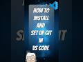 Install and Set Up Git In VS Code