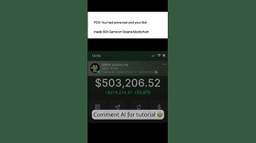 POV: You had some rest and your Bot made 50X Gems on Solana blockchain