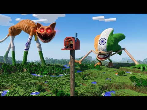 i Found Scary 🇮🇳 INDIAN CATNAP 😱 And 🇮🇳 INDIAN SONIC in Minecraft | Minecraft Lunar Moon | part 4.0