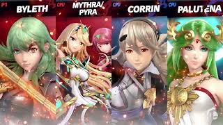 Byleth & Pyramythra Vs Corrin & Palutena Super Smash Bros Ultimate