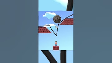 One Line Game Level 5 - Protect the Man from Danger! 💥🎮 #shorts