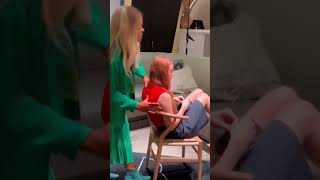 millie giving sadie a back massage