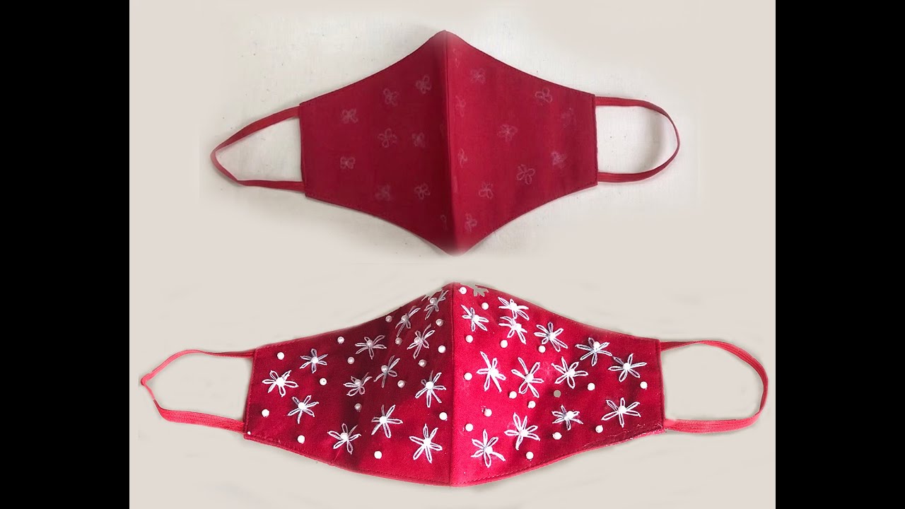 Decorate your old Mask. How to make fashionable face mask at home?