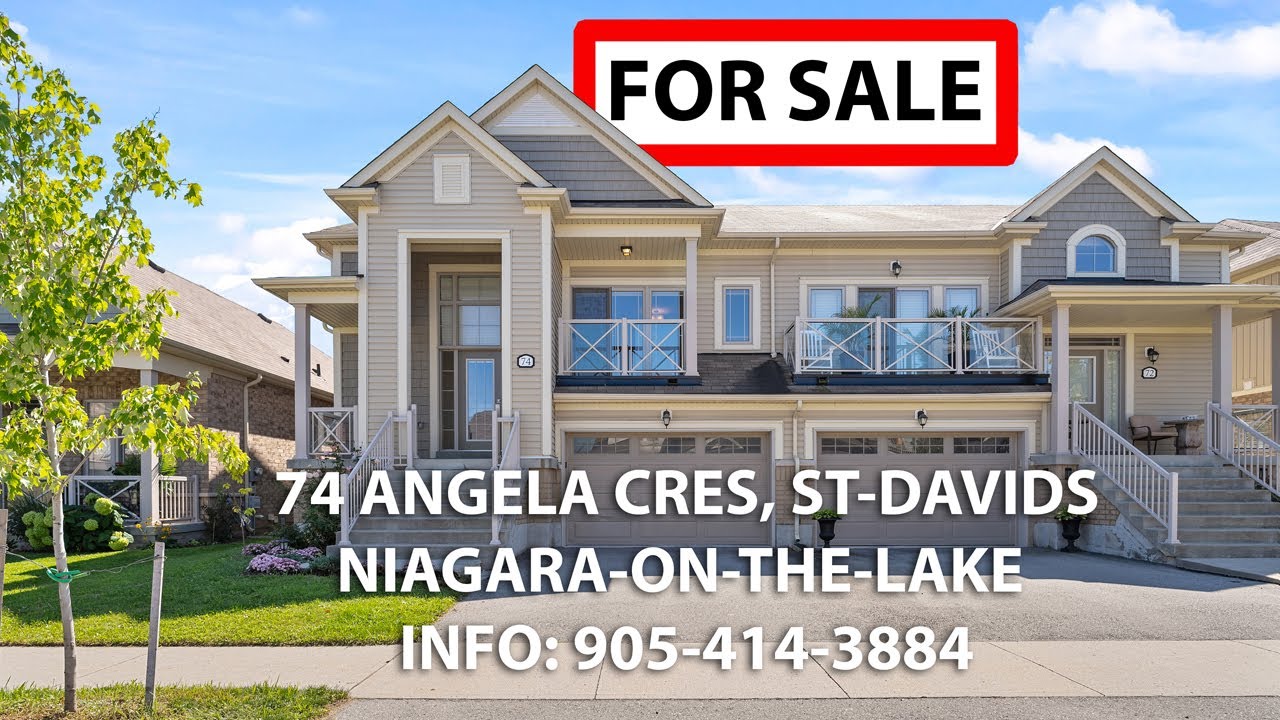HOUSE FOR SALE Raised Bungalow in StDavids NiagaraontheLake YouTube