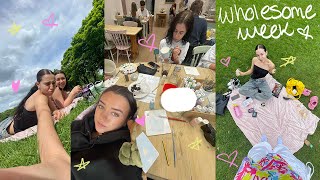 weekly vlog 🌷pottery painting, sunny days \& shopping dates