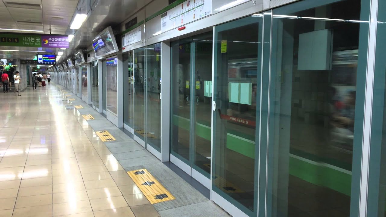 【韓国】 釜山都市鉄道(地下鉄)2号線沙上駅 Busan Metro Line2 Sasang Station (2014.7) YouTube