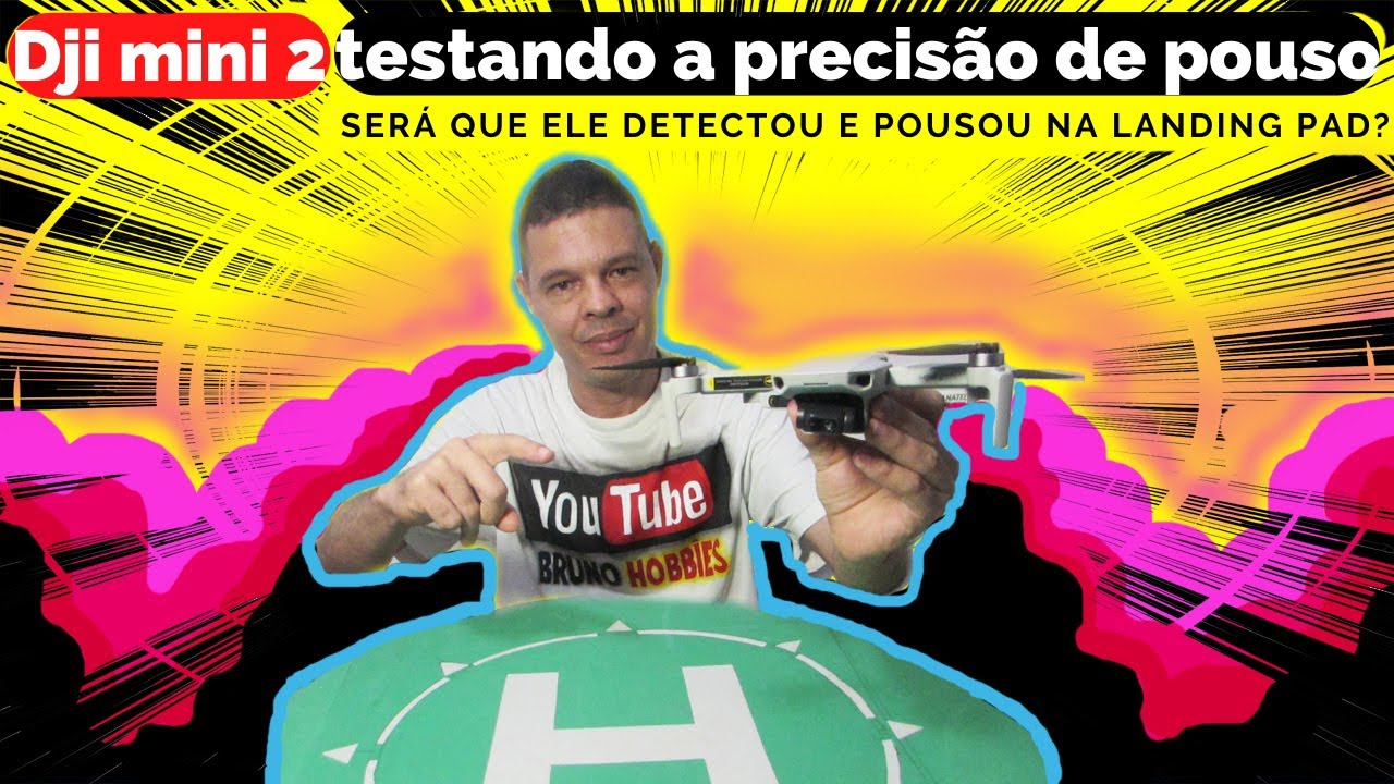 DJI MINI 2:TESTANDO A PRECISÃO DE POUSO,SERÁ QUE ELE DETECTOU E POUSOU NA LANDING PAD?