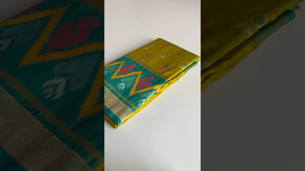 Ikkat Soft Silk Patola Guranted Fabric Saree