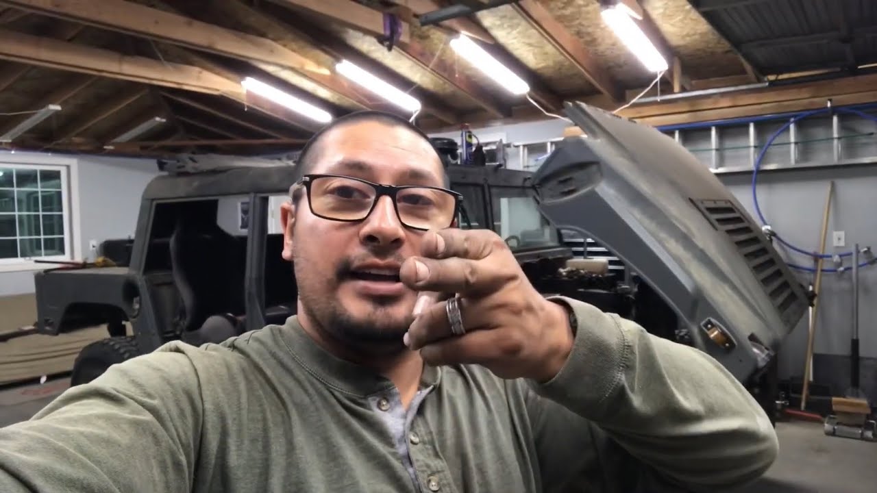 Humvee duramax injectors and intake install - YouTube