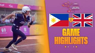 HIGHLIGHTS | Philippines vs Great Britain | WBSC Women's Softball World Cup - Group Stage screenshot 5
