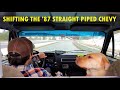 Driving + Shifting Straight Piped '87 Chevy K10 Squarebody 4 speed