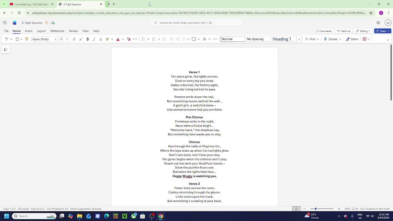 Making a Poppy Playtime Chapter 1 Song