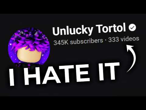 I hate what my youtube channel became