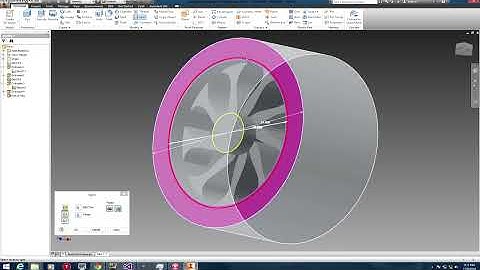 Autodesk Inventor 2014 How To Make Full Wheel Tutorial 1080p