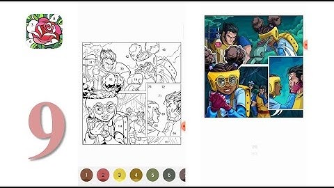 Happy Color - Coloring Game - Gameplay Walkthrough Part 9 - Color MARVEL pics - 9 (iOS, Android)