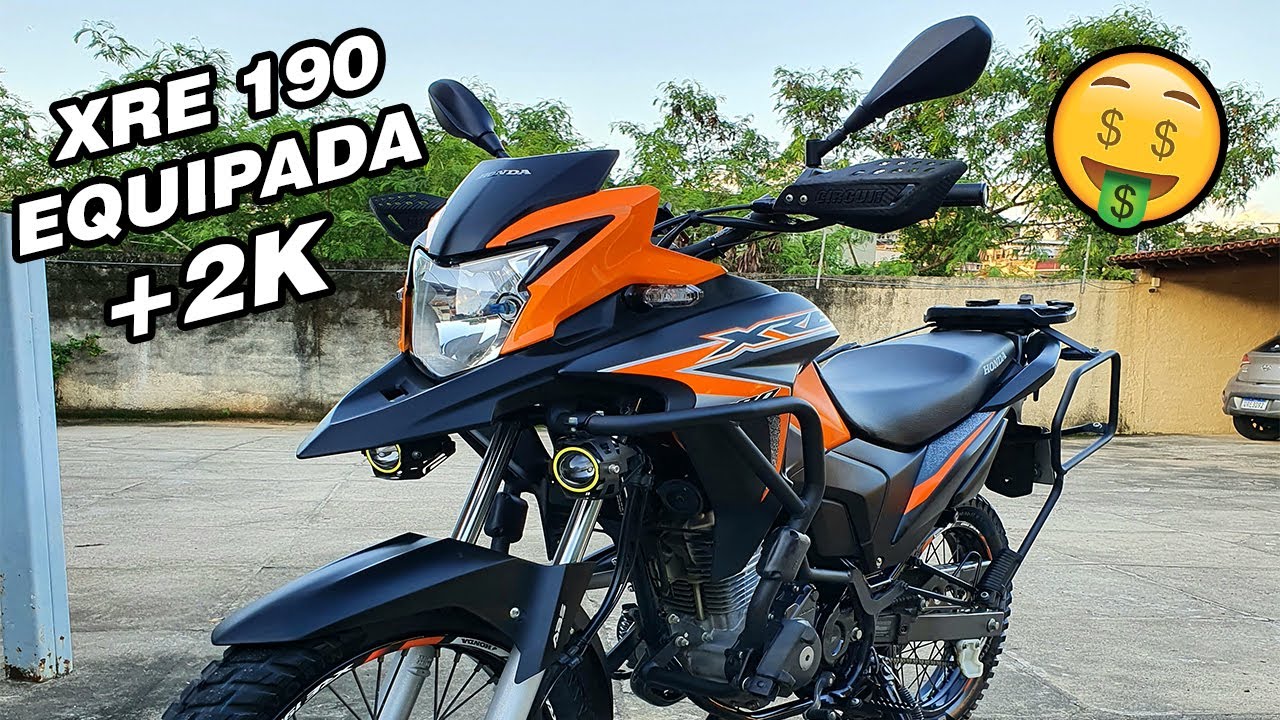 XRE 190 EQUIPADA PARA VIAGENS (MAIS DE R$2000 EM ACESSÓRIOS)