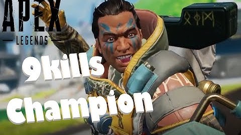 Gibraltar 9kills champion on Olympus (Apex Legends Season 7)