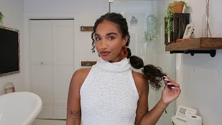 3 EASY LOW TENSION CURLY HAIRSTYLES | ON 3a/b curls 