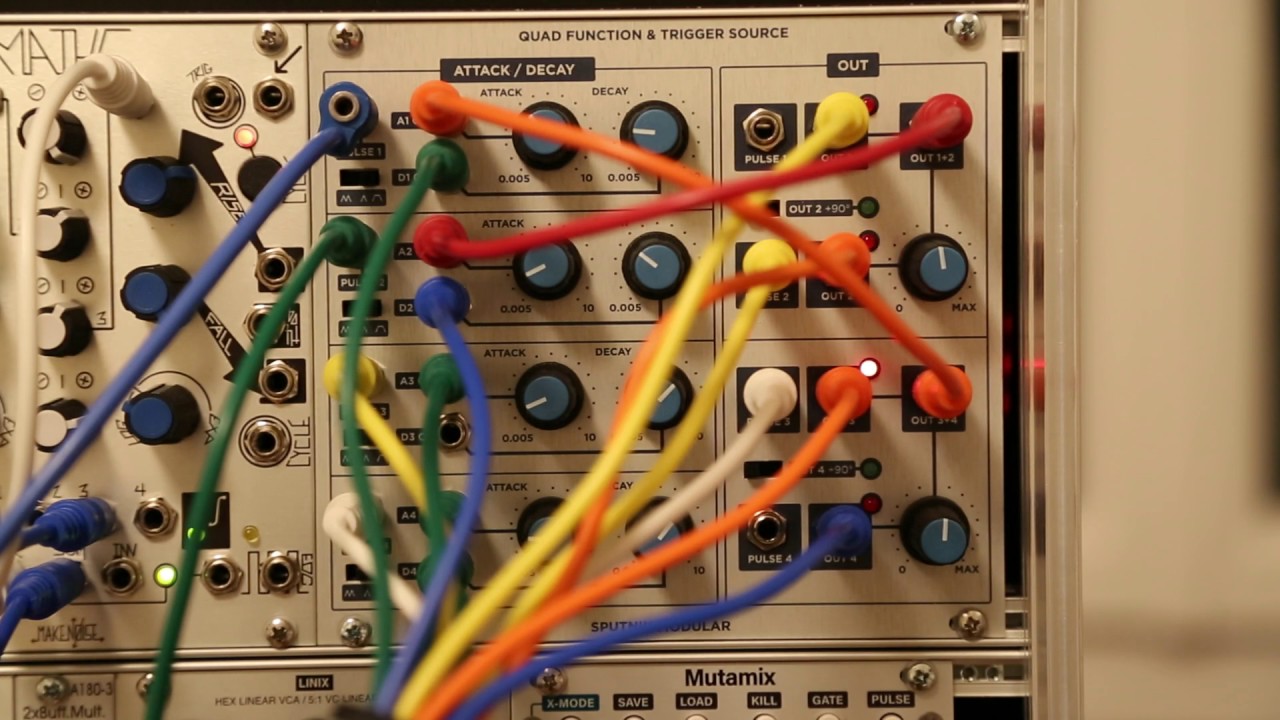 Test #4 Sputnik Modular- Quad Function Generator - YouTube